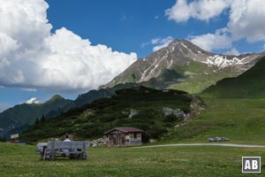 Die Ahornspitze gesehen von der Bergstation der Ahornbahn