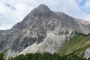 Das Gaishorn (Tannheimer Tal) über der Oberen Roßalpe