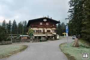 Gaststätte Waldhäusl: Ausgangspunkt für die Besteigung des Gufferts von Süden