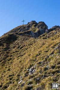 Abstieg über den steilen Ostgrat zum Schleimsattel