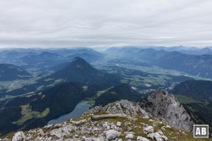 Blick vom Gipfel des Scheffauer ins Inntal