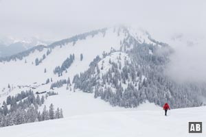 Schneeschuhwanderung Brecherspitz: Impressionen aus dem Gipfelhang