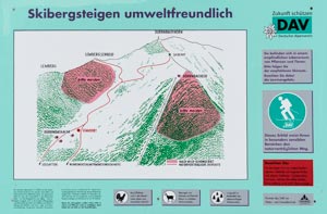 Schneeschuhtour Dürrnbachhorn: Die ausgewiesenen Schutzzonen sollten gemieden werden.