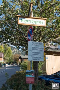 Die Meyersoygasse ist der Eingang zum biblischen Schaulaufen der Oberstdorfer Hausberge