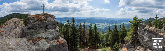 Wanderung Kaitersberg: Der Gipfel der Rauchröhren - nur für Kletterer erreichbar.