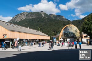 Ausgangspunkt für diese Rundtour: Die Talstation der Nebelhornbahn in Oberstdorf