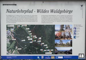 Die Knogel-Wanderung folgt im Großen und Ganzen der Linie des Naturlehrpfades Wildes Waldgebirge