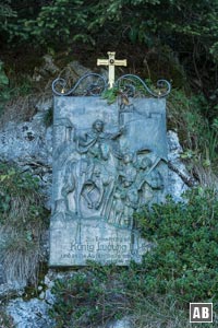 Gedenktafel für König Ludwig II. am Pürschling