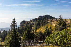 Richard-Wagner-Kopf am Gipfelplateau des Großen Arber