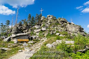 Gipfel des Dreisesselberges (Bayerischer Wald)