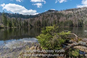 Der Rachelsee mit dem Großen Rachel im Hintergrund