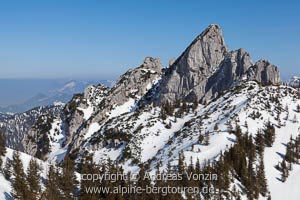 Winterliche Ruchenköpfe gesehen vom Rotwandhaus (Bayerische Voralpen)