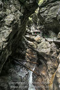 Unterwegs in der Breitachklamm (Allgäuer Alpen)