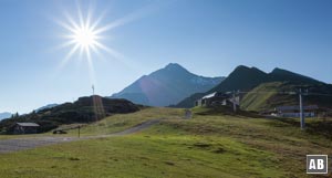 Die Ahornspitze gesehen von der Bergstation der Ahornbahn