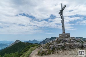 Gipfel des Jägerkamp mit der Aiplspitz (links) im Hintergrund