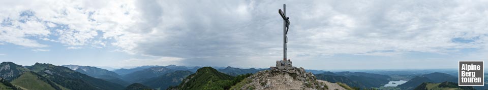 Bergpanorama vom Gipfel des Jägerkamp