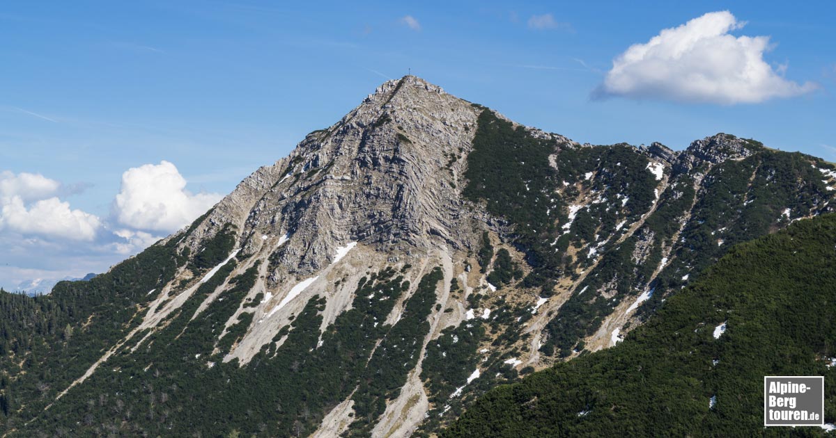 Die Aiplspitz - mit dem Nordgrat von links