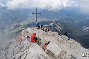 Am Gipfel der Alpspitze