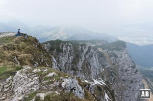 Blick hinweg über die Nordabstürze