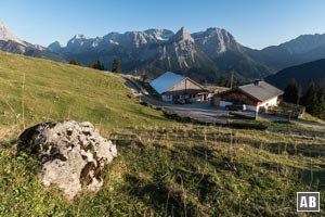 Die Tuftlalm: Verpflegungsstation auf unserer Rund-Wanderung