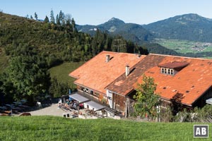 Am Alpen-Gasthof Gaisalpe schliesst sich die Rundtour. Über den Gaisalptobelweg geht es zurück nach Reichenbach.