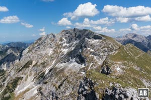 Rückblick von der Krähe auf die Hochplatte