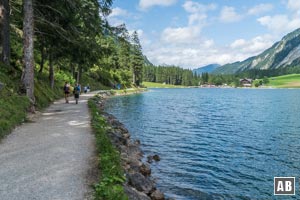 Bergtour Gaishorn: Entlang des Nordwestufers des Vilsalpsees zurück zur Gastronomie, ...