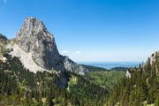 Die beeindruckende Südansicht des Geiselstein vom Kenzensattel