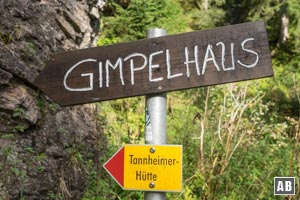 Das Gimpelhaus ist die erste Station auf dieser Felstour