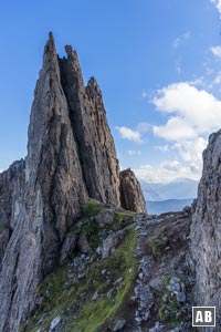 An der Rettensteinscharte hat man fantastischen Ausblick auf die Hohen Tauern