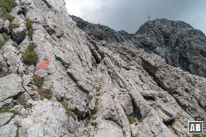 Schweres Alpin-Gelände auf den letzten 400 Höhenmetern