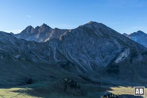 Die Hammerspitzen gesehen von der Bergstation der Kanzelwandbahn