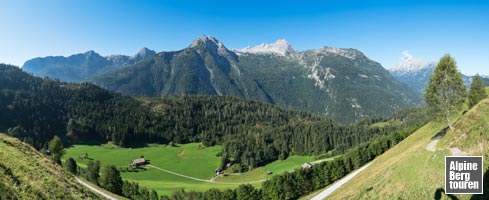 Bereits auf der Wanderung von Pürzelbach zur Kallbrunnalm haben wir fantastische Aussicht auf die Leoganger Steinberge