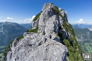 Unterwegs am luftige Ostgrat des Hochkranz