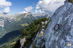 Eine letzte ausgesetzte Stelle ist mit zwei Griffen entschärft