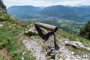 ...und tollem Tiefblick auf Bad Reichenhall.