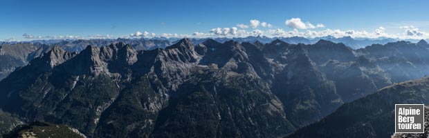 Die dem Hochvogel nach Süden vorgelagerte Hornbachkette