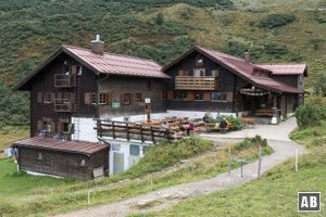 Die Schwarzwasserhütte - Energietankstelle nach der Ifen-Überschreitung