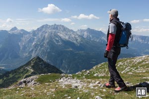 Der Watzmann ist auf dieser tollen Überschreitung allgegenwärtig