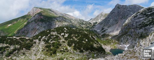 Die großartige Bergkulisse um den Seeleinsee