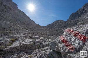 Der Steig bis zum Ellmauer Tor ist jederzeit gut markiert