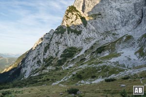 Die Abzweigung aus dem Wildanger zum Eggersteig