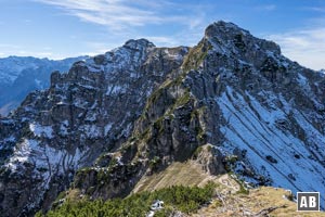 Blick aus dem Kramersteig auf die nordseitige Querung