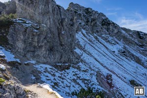 Beginn der nordseitigen Querung