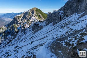 Rückblick auf die nordseitige Querung