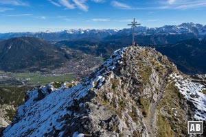 Der Gipfel des Kramers - 1.200 Meter über Garmisch-Partenkirchen