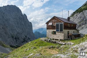 Die Fritz-Pflaum-Hütte im Griesener Kar (Wilder Kaiser)