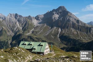 Station auf dem Weg zum Liechelkopf - die Mindelheimer Hütte