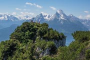 Gipfel des Rauhen Kopfes vor dem Watzmann