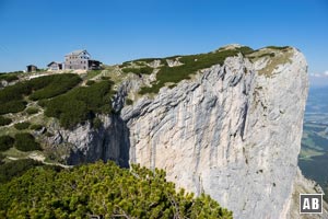 Das Stöhrhaus vor der Untersberg-Südwand